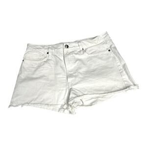 Frame Women's Size 30 Le Simone Distressed Denim Shorts White
